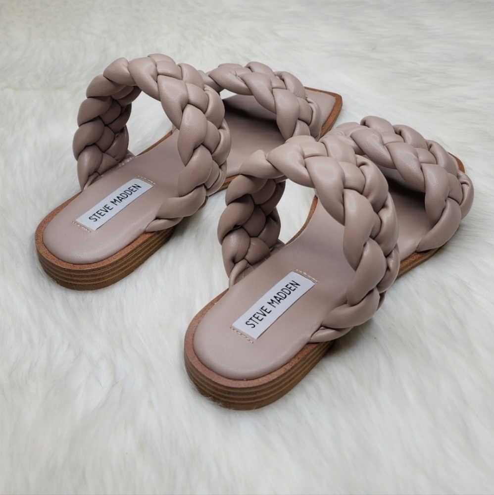Steve Madden Spain Sandal Taupe - Picture 10 of 16